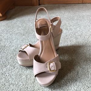 Clarks wedge sandals